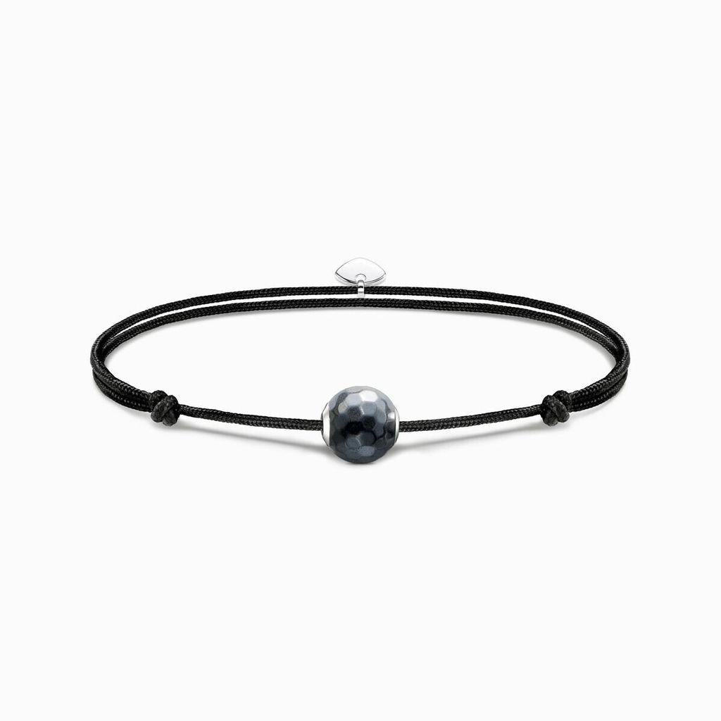 Thomas Sabo Armband Uni Textilband Karma Bead Hämatit A2104-173-5-L22V