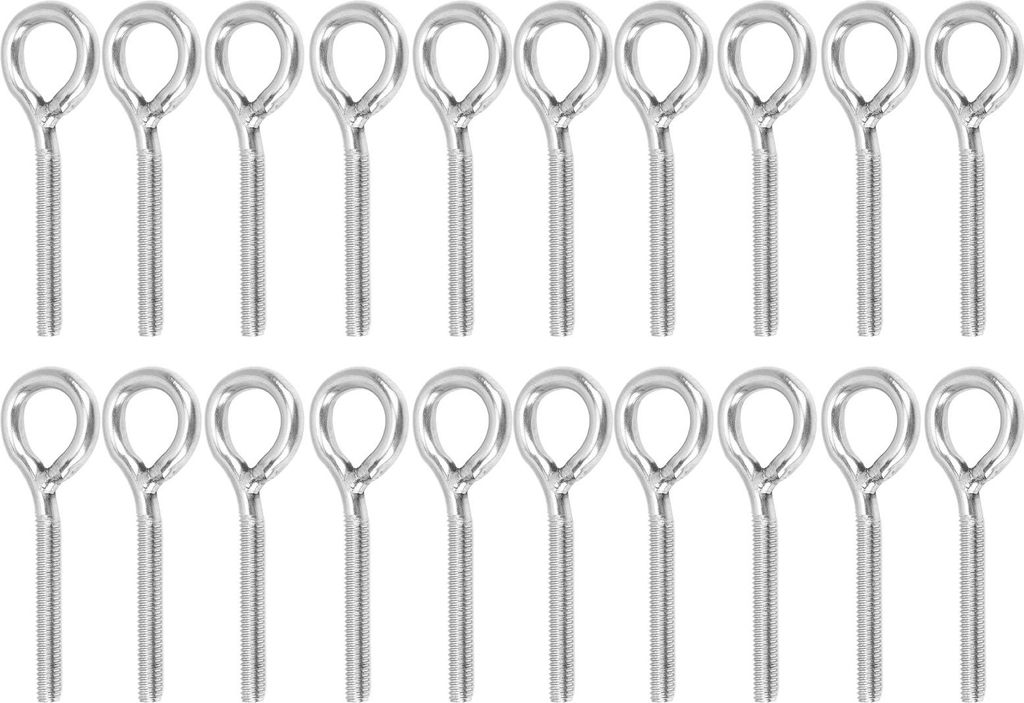 20pcs M4 Eye Bolt Edelstahl Ringschrauben Maschine geschweißter geschlossener Schraubestange