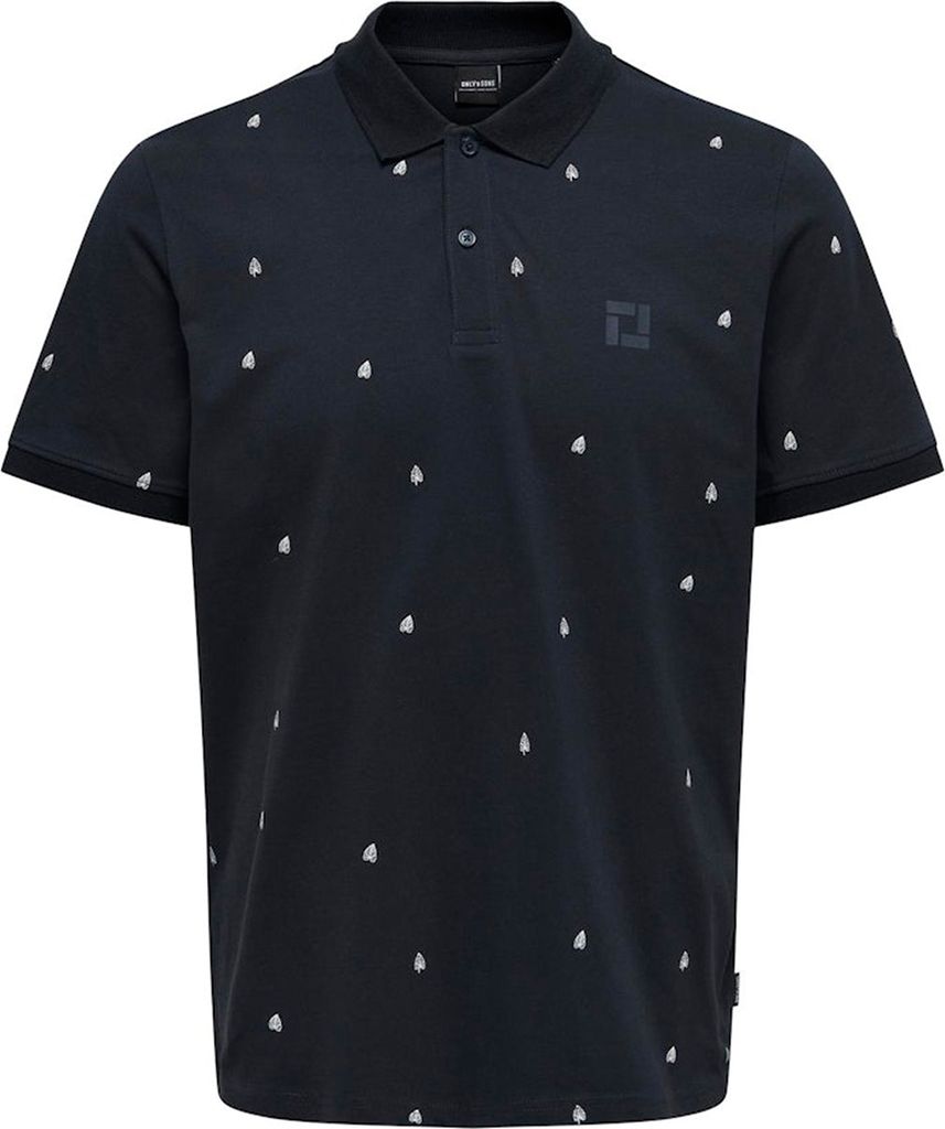 ONLY & SONS Poloshirt aus Baumwolle Klassisches Kurzarm Polohemd Größe: S