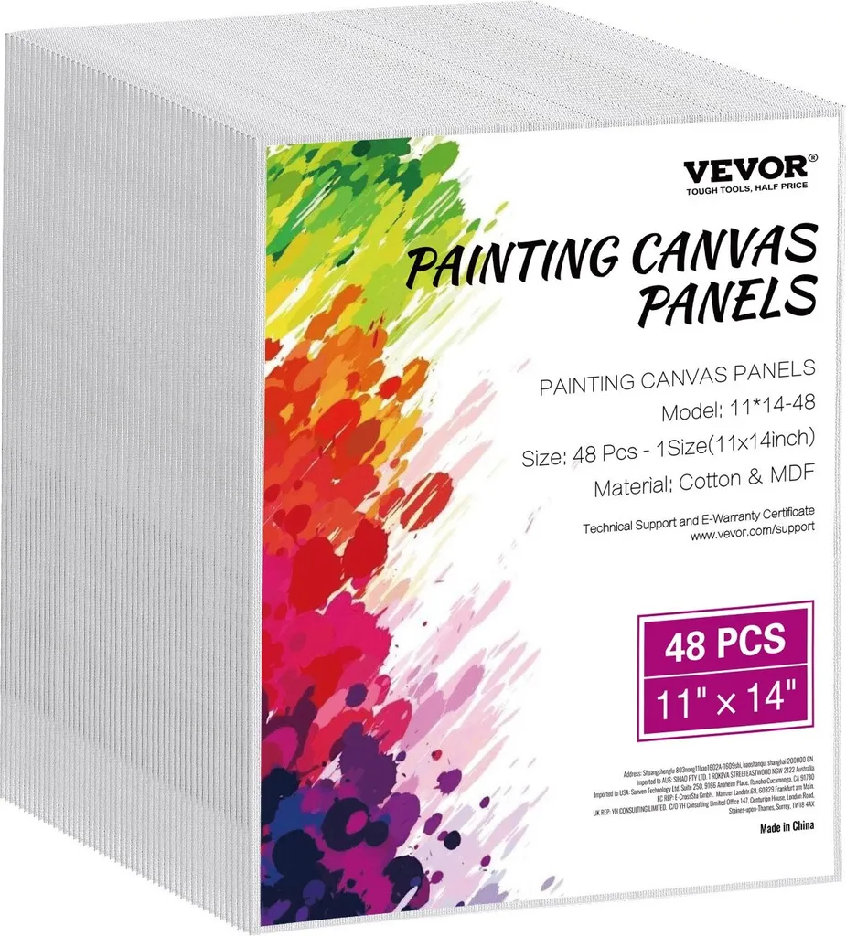 Pannelli di tela tele 48 pezzi 280x355mm pittura tela bianca pittura ad olio