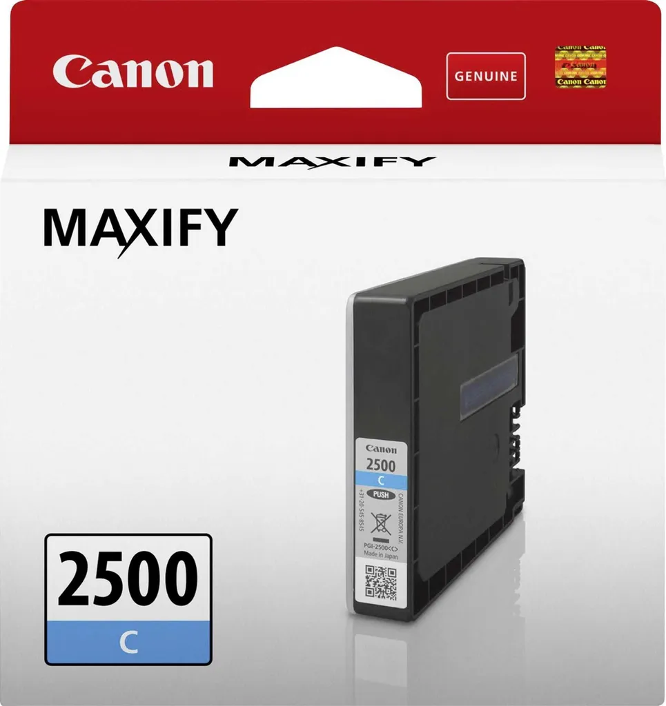 Inchiostro Ciano Canon PGI-2500C Originale 9301B001 | Qualità DRHD
