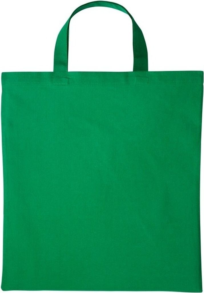 Nutshell Baumwoll-Tragetasche mit kurzen Griffen RW7109 (Einheitsgröße) (Flaschengrün)
