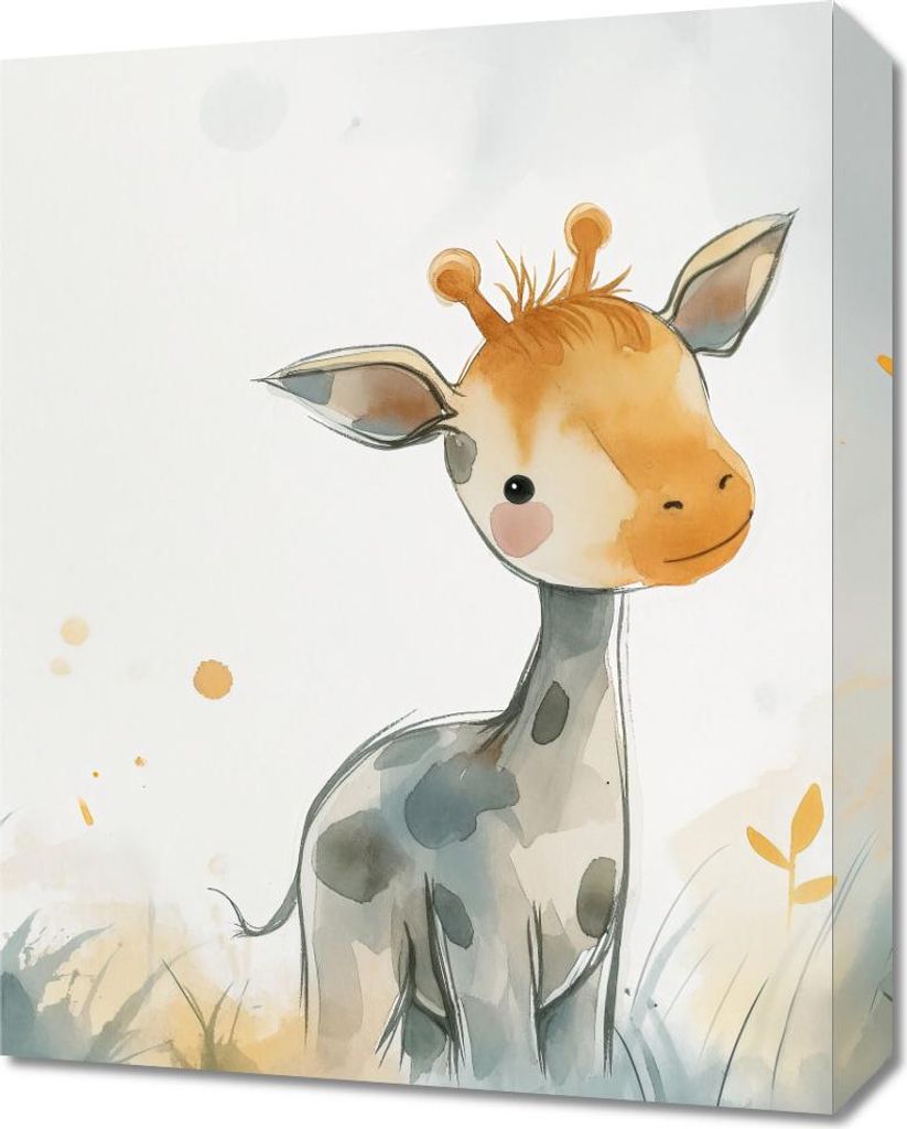 Bild 40x50cm Kleine Giraffe