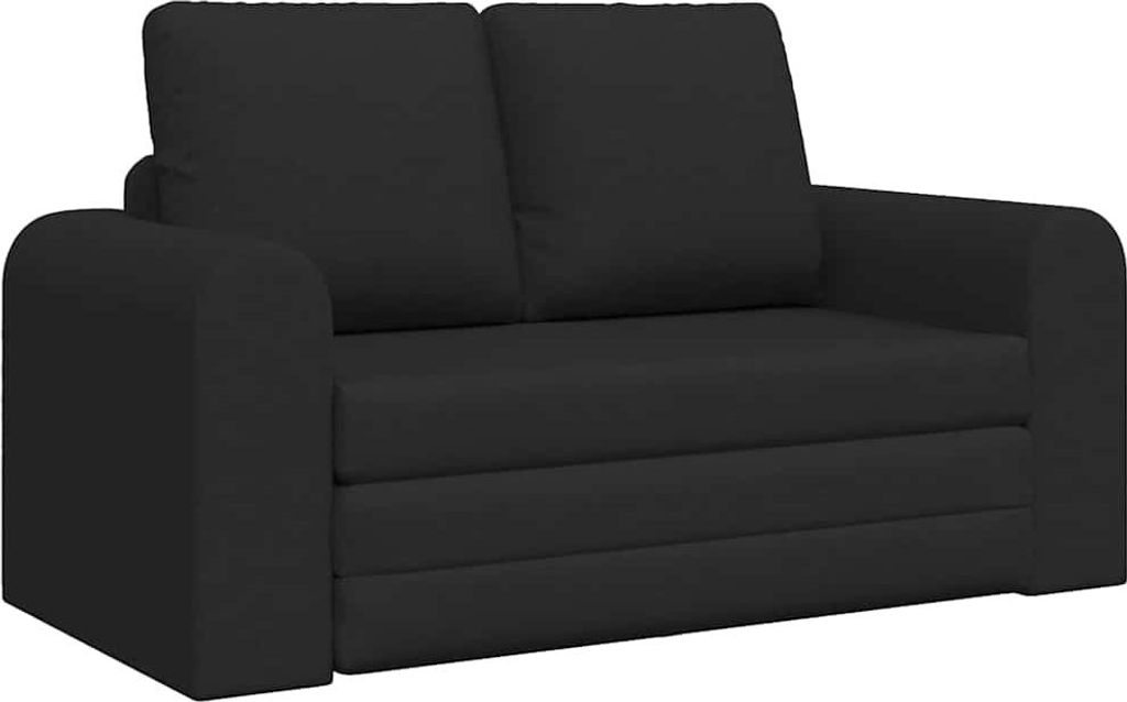 vidaXL Schlafsofa 60cm Schwarz Stoff
