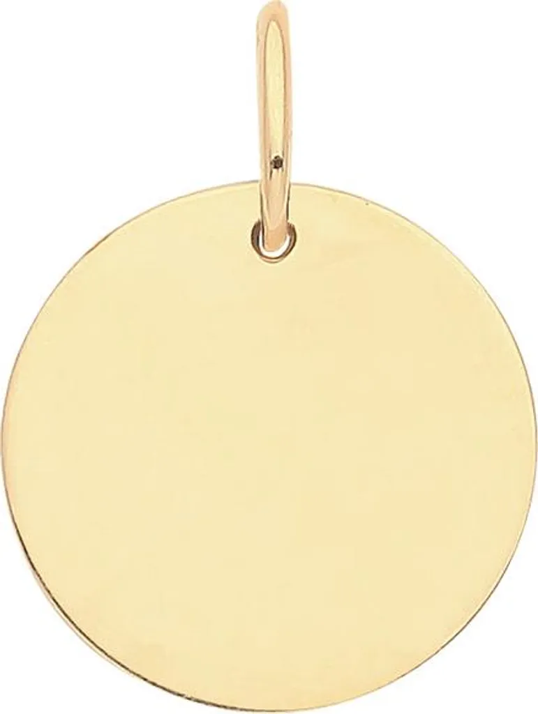 Bijou Pendentif en Or Jaune 9 Carats pour Femme - Format 15x11mm