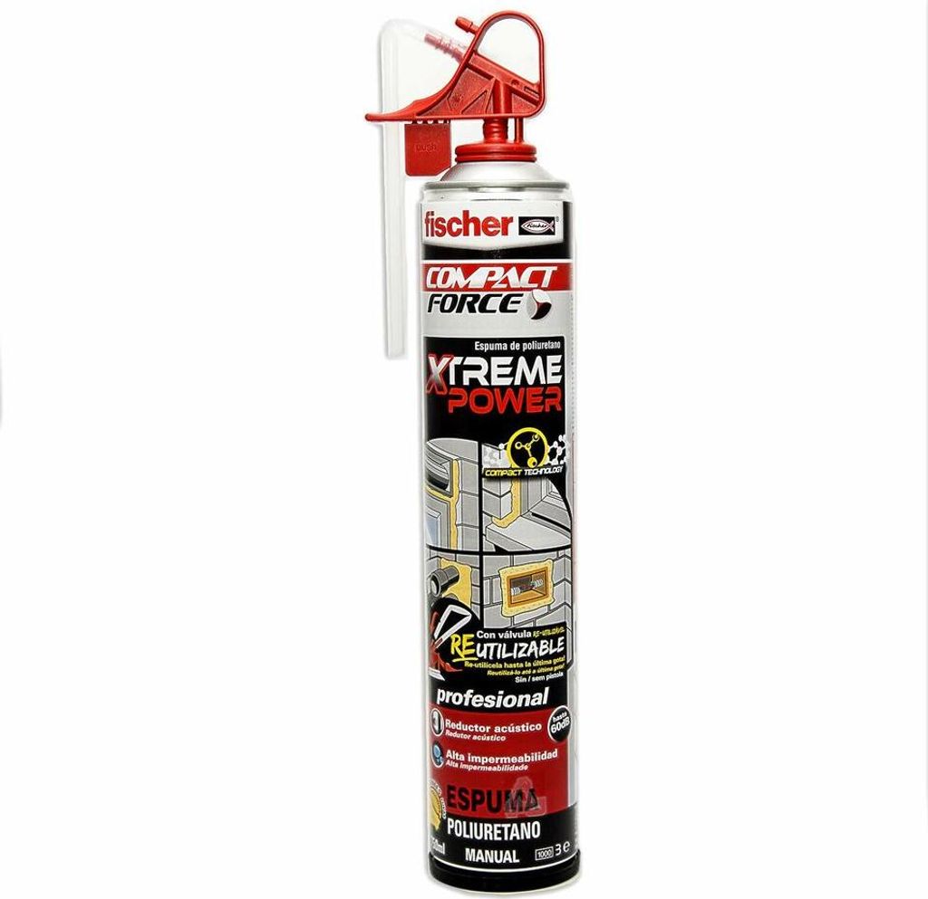 Manuel PolyurethanSchaum Xtreme Power 750 ml 53435 Fischer.