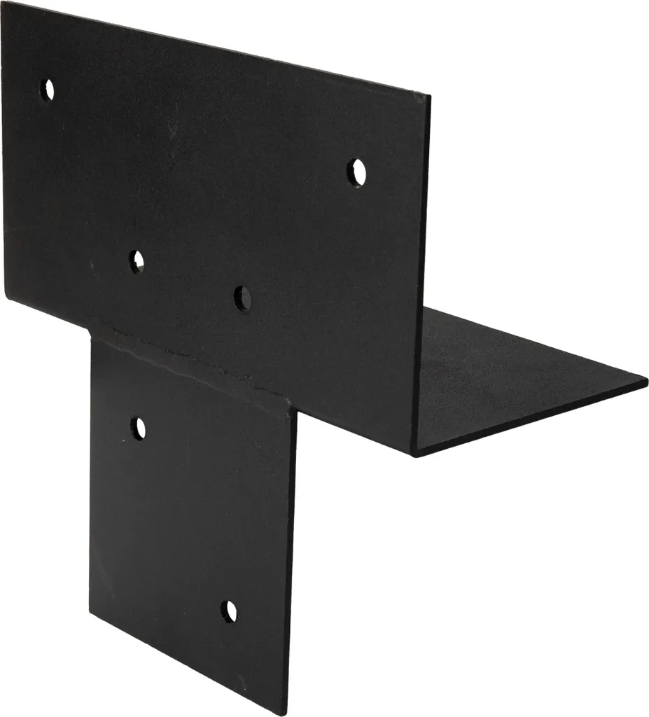 Connecteur de pergola en acier noir pour mât 15x15 cm - Kit de liaison