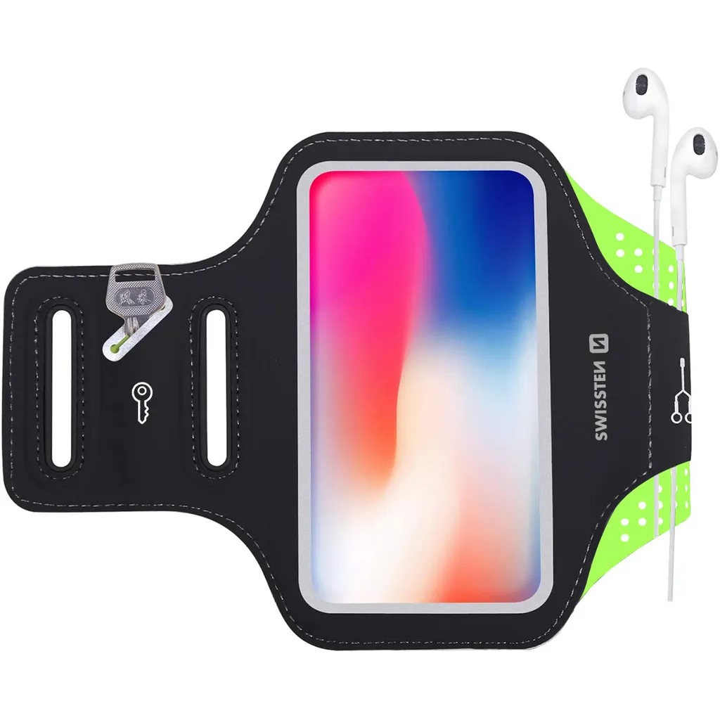 Swissten 32903200 ArmBed Case 6.0" - Fascia Sportiva Smartphone Nero