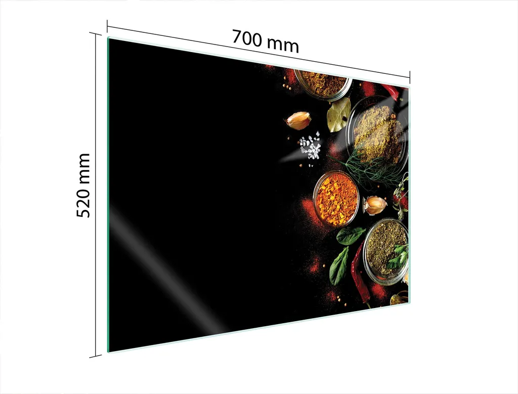 Copri Piano Cottura Vetro Temperato 70x52 Spezie - Offerta Online