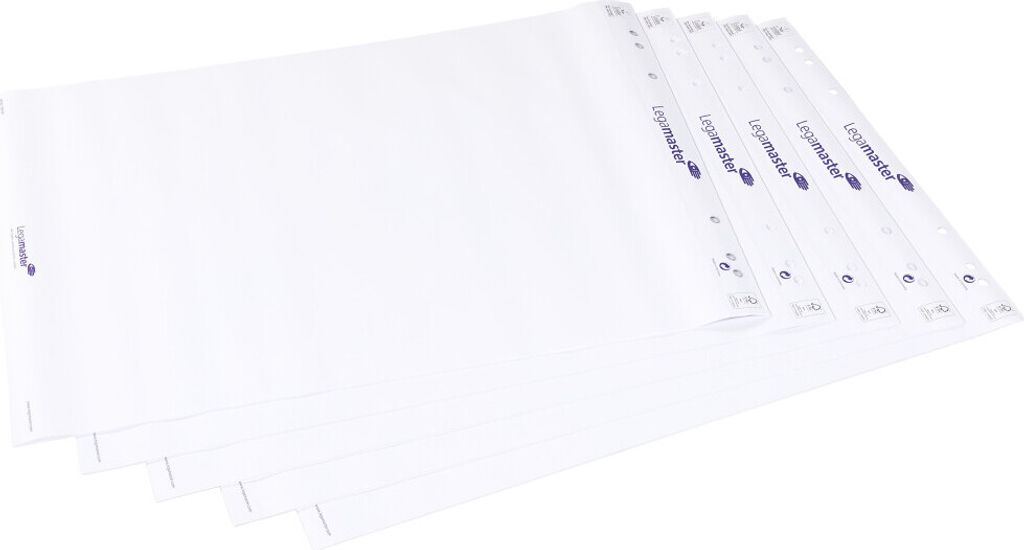 Legamaster Flipchart-Papier blanko 65,0 x 98,0 cm, 20 Blatt, 5 Blöcke