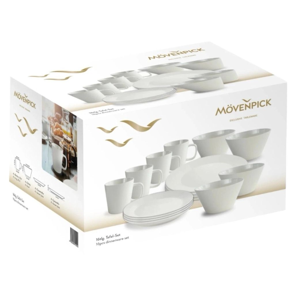 Mövenpick Kombiset 16 teilig weiß Produktbild 