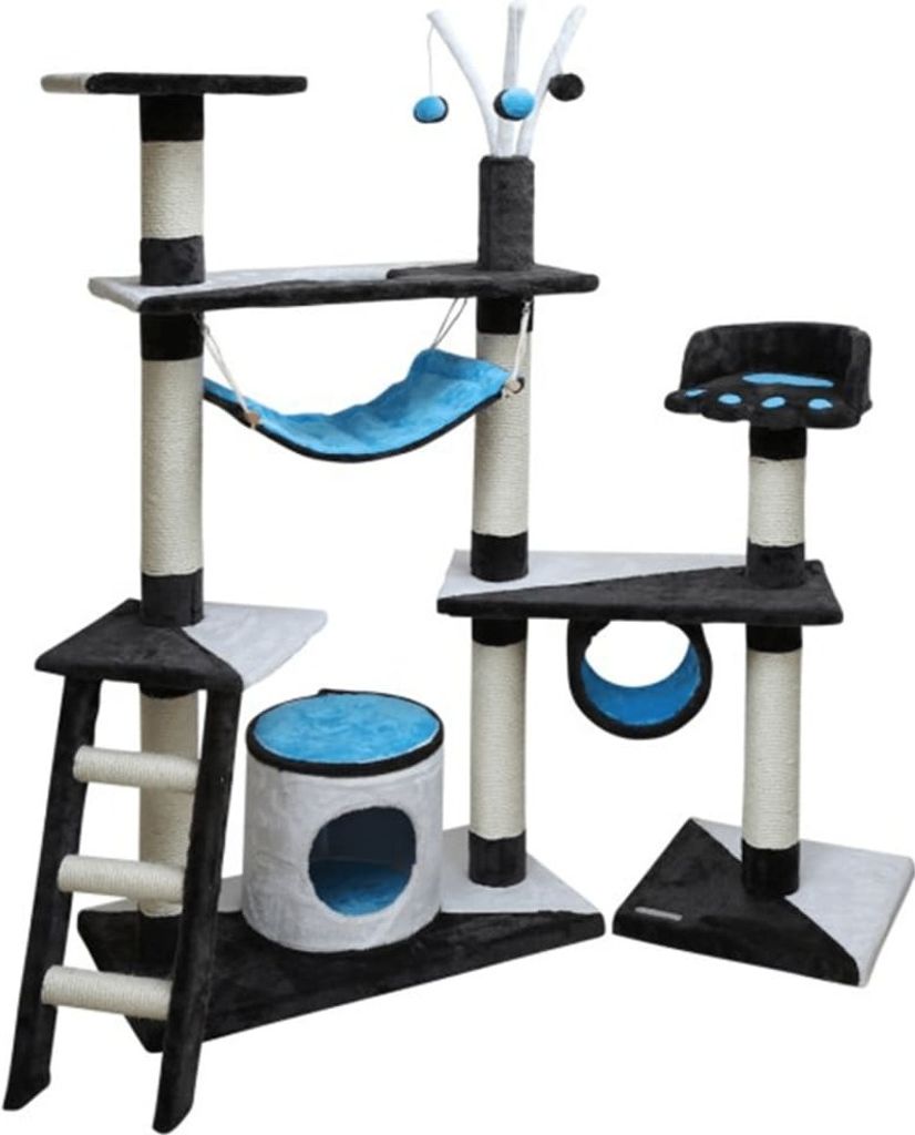 Kerbl Kratzbaum Creativ 150 cm Blau 81505 Produktbild 