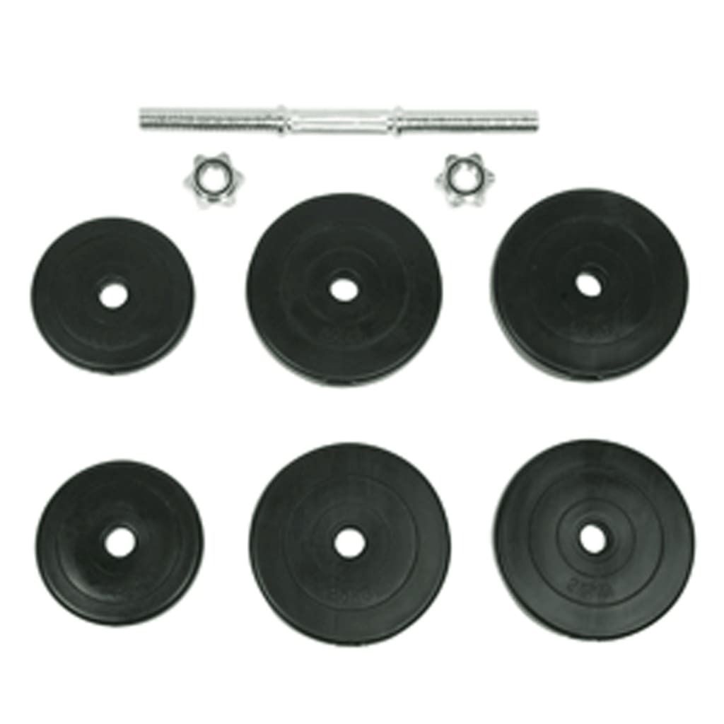 VIDAXL 9-Stück Hantel Set 15 kg Produktbild 
