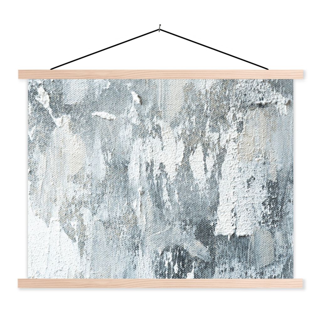 MuchoWow Textilposter Farbe - Industrie - Design 60x45 cm mit holzfarbenen Rahmen - Bild