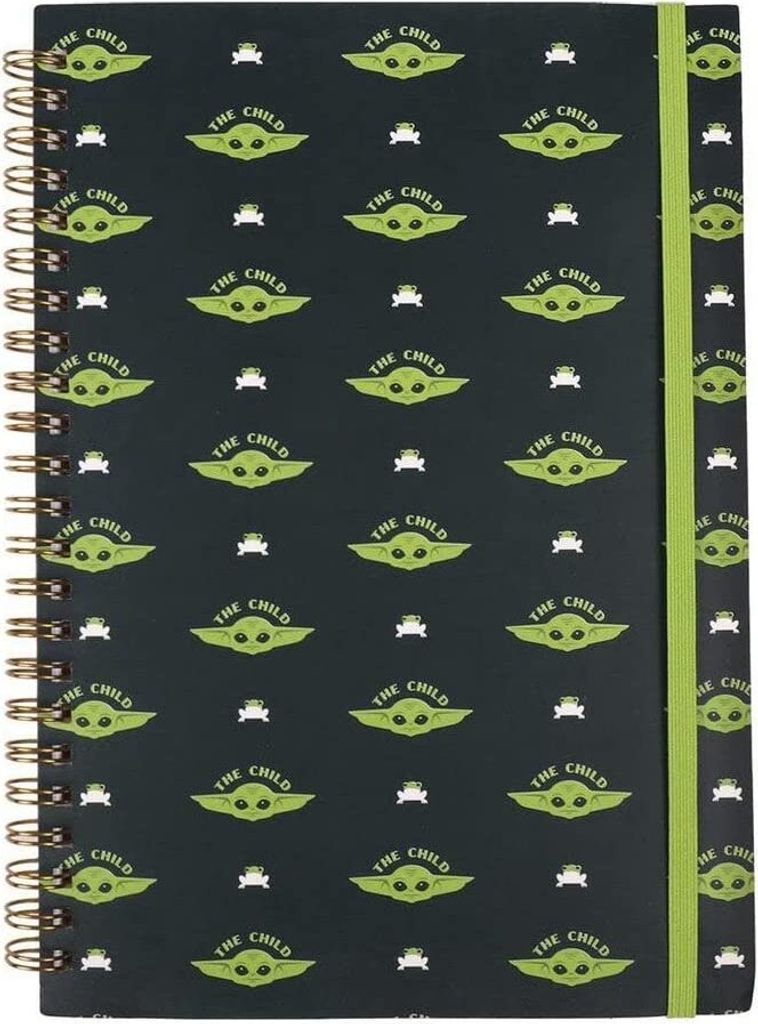 Star Wars - The Mandalorian Baby Yoda Muster A5 Ring-Notizbuch
