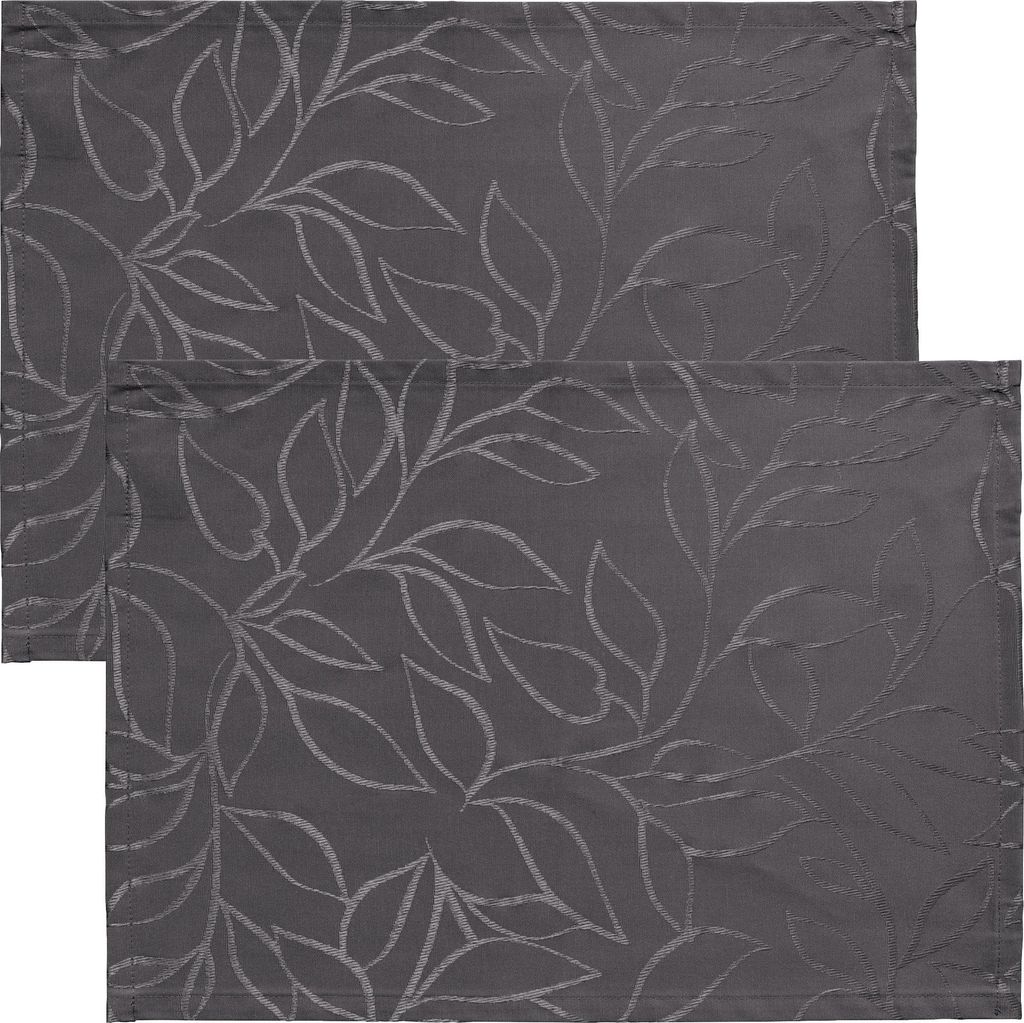 Erwin Müller Outdoor-Tischset Terrassa" 2er-Pack anthrazit 35x50 cm"