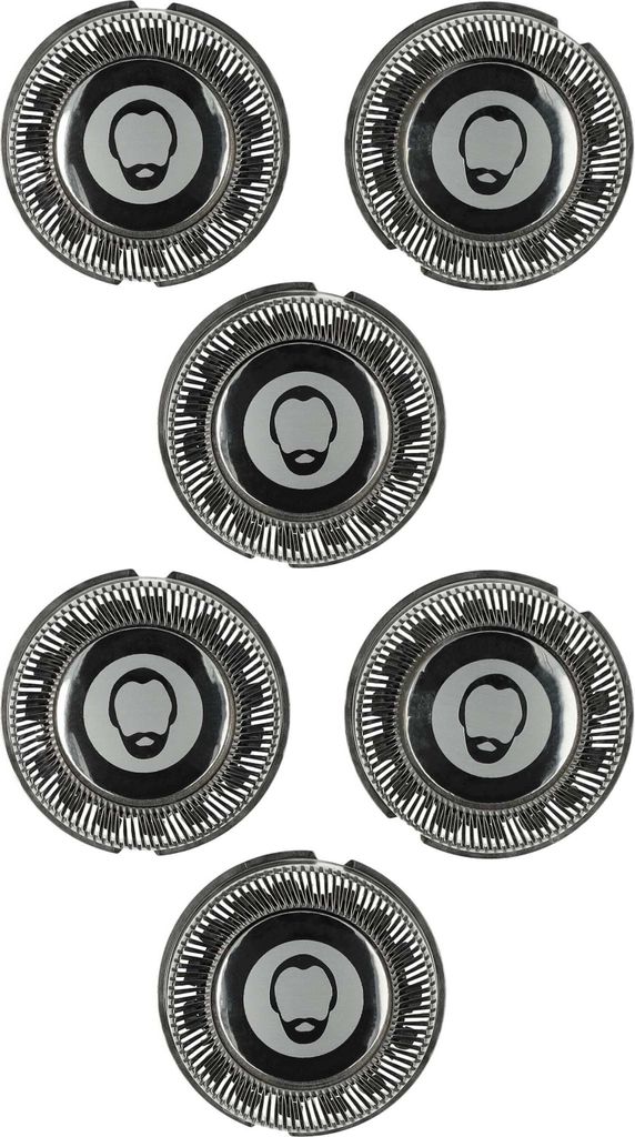 vhbw 6x Ersatz-Scherköpfe kompatibel mit Philips AT755, AT757, AT758 Elektrorasierer, ###ERRORS###Invalid REF tag: aspect 'Farbe-Titel'###ENDERROR...