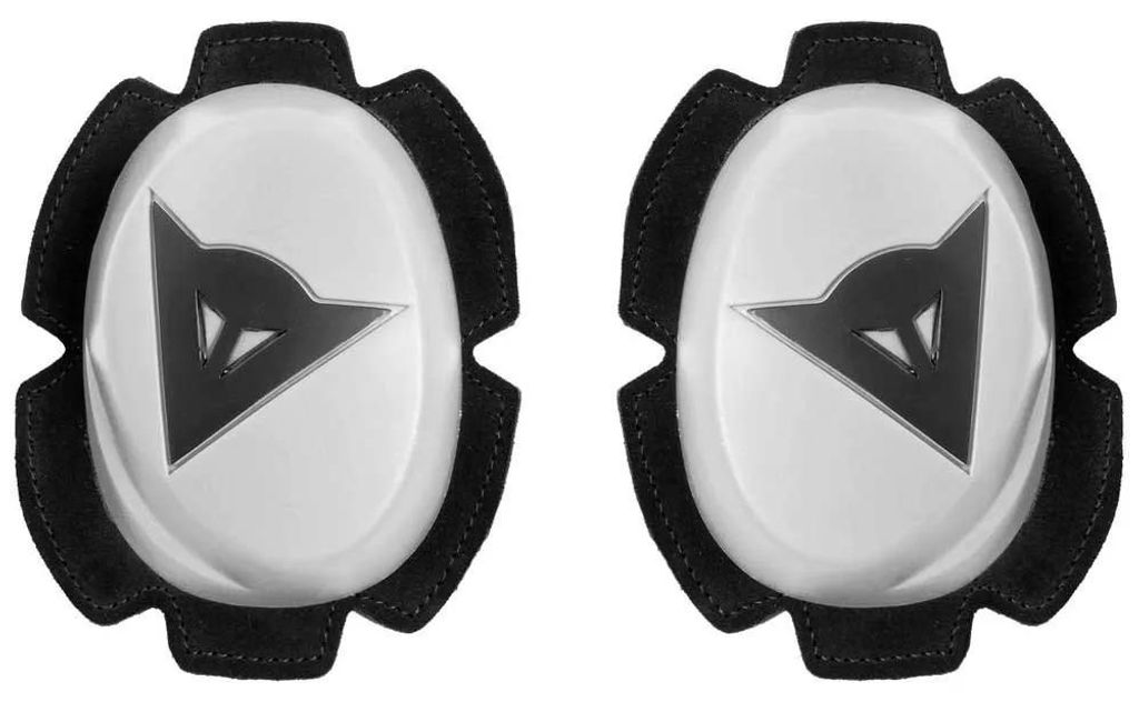 Dainese Pista kniebeschermers, wit/zwart, universele maat Productafbeelding 