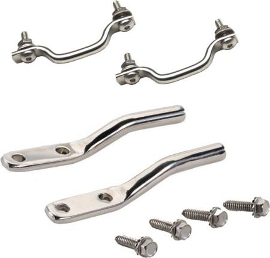 Fangbandhalter Set Edelstahl Jeep CJ + Wrangler 76-96 Produktbild 