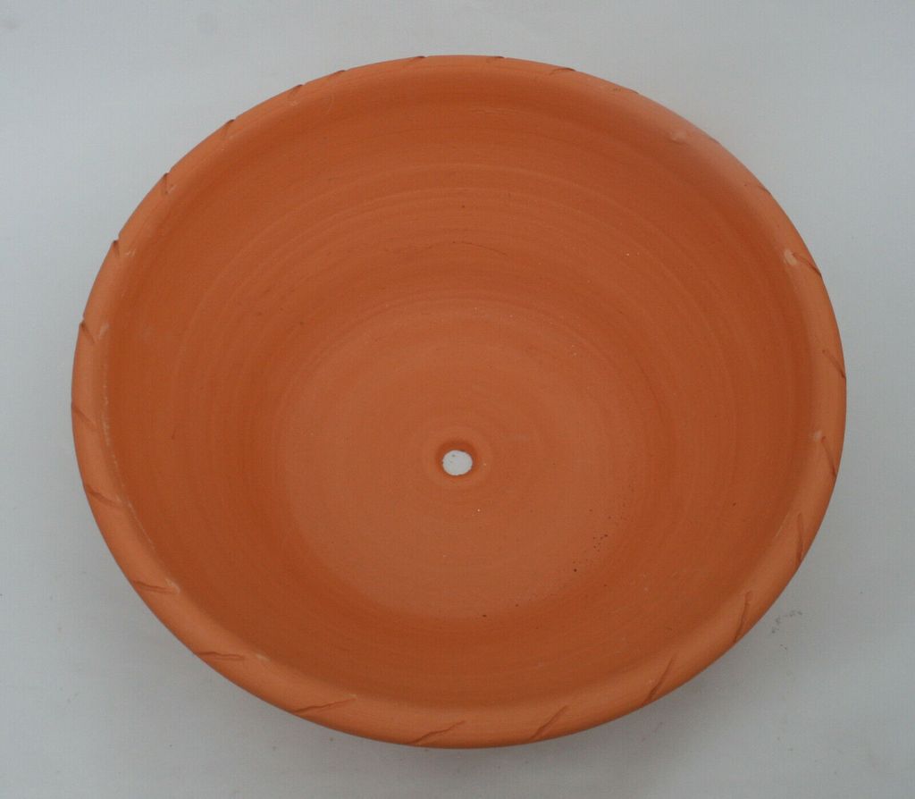 Pflanzschale TERRACOTTA "Primavera"- mit Abflussloch OHNE Metallständer