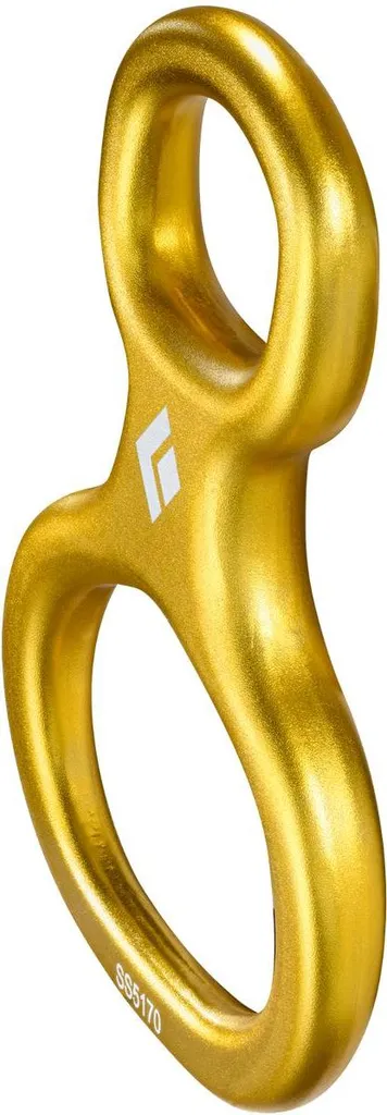 Descendeur Super 8 Black Diamond Jaune : Rappels Fluides sans Nœud