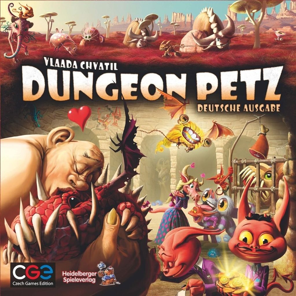 Dungeon Petz Brettspiel für 2-4 Spieler ab 12 Jahren
