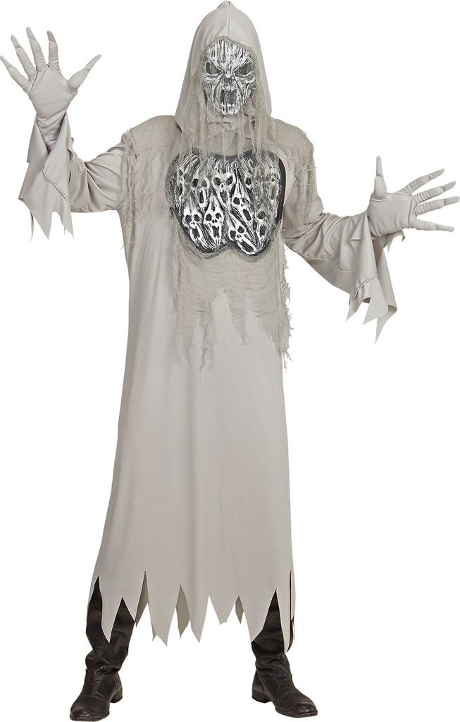 HEULENDER GEIST (Robe mit Kapuze, Handschuhe, Maske) Gr. L