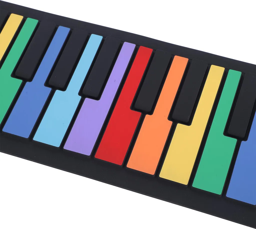 Clavier de piano flexible électronique 49 touches pour enfant et débutant