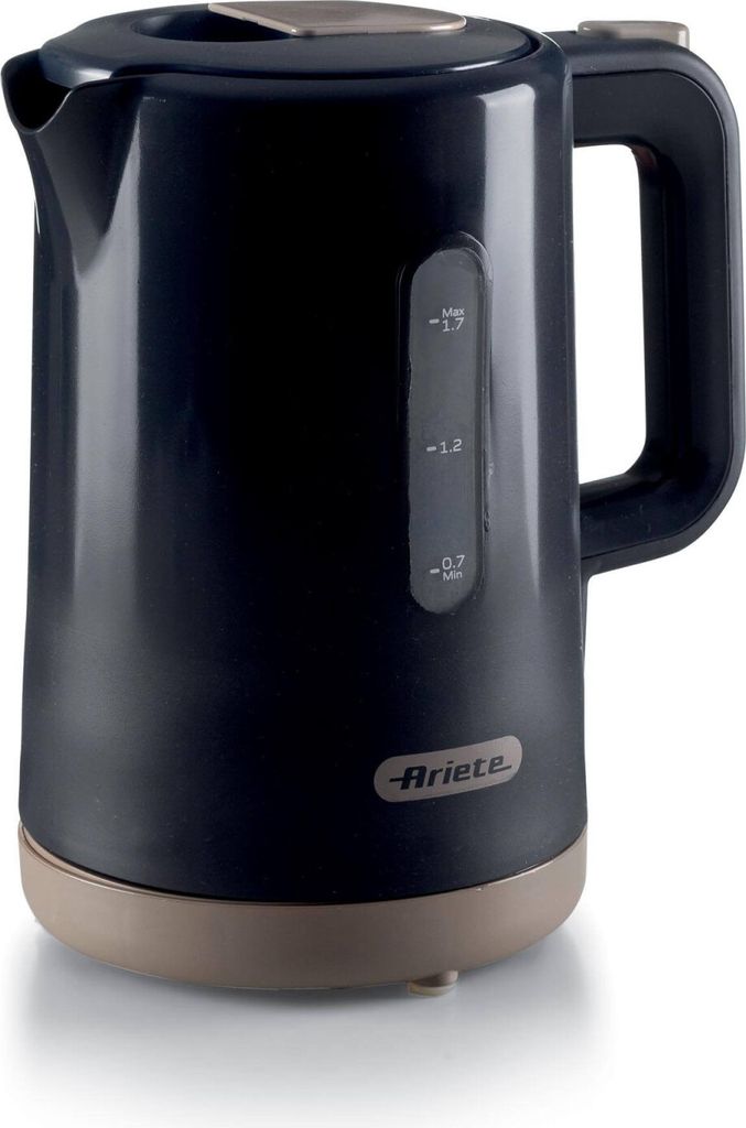 Ariete Wasserkocher 2846 1,7L 2200W Schnurlos Dunkel & Sahara Grau Abnehmbarer Boden