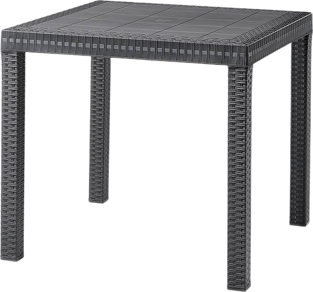 Outdoor Tisch Marte, 100% Italy, 80x80h74 cm, Anthrazit