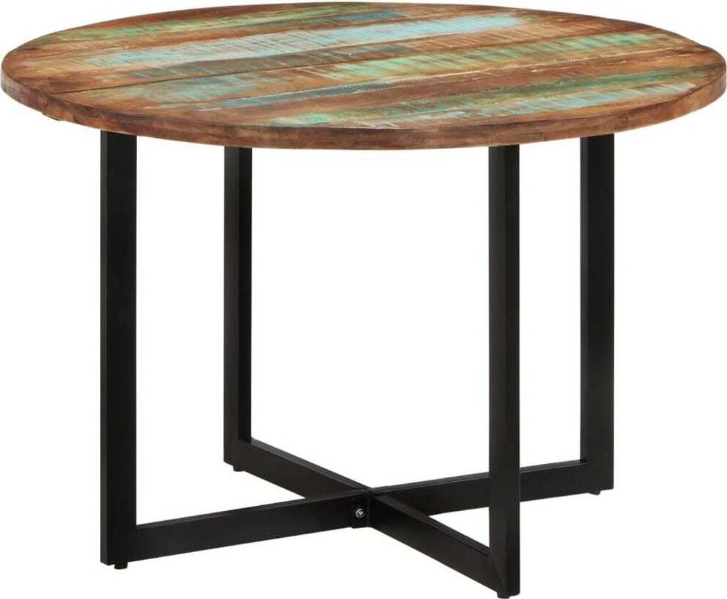 The Living Store Esstisch 110x75 cm Altholz Massivholz
