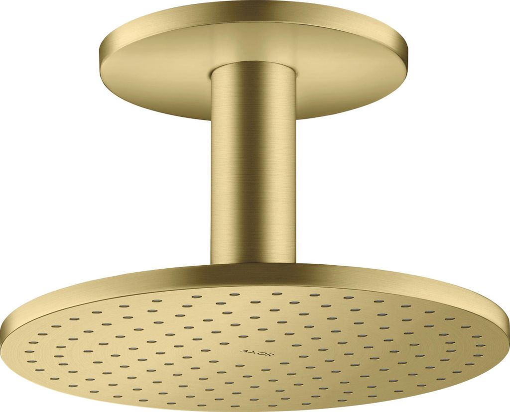 Kopfbrause AXOR 250 2jet Deckenmontage brushed brass Produktbild 