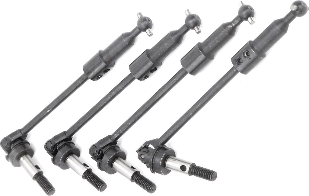 4 kusy RC oceľový nastaviteľný univerzálny hriadeľ Obrázok produktu 
