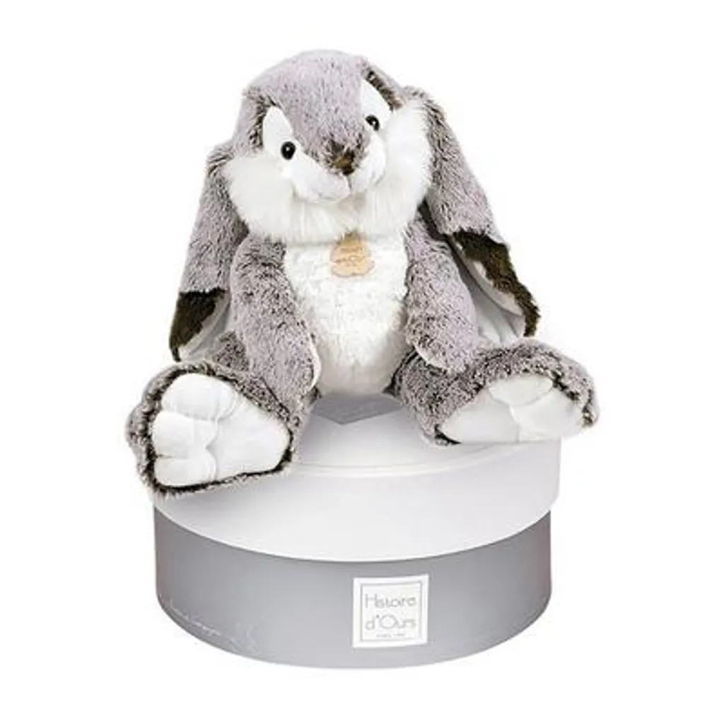 Lapin Marius en peluche 40 cm - Texture douce et longues oreilles
