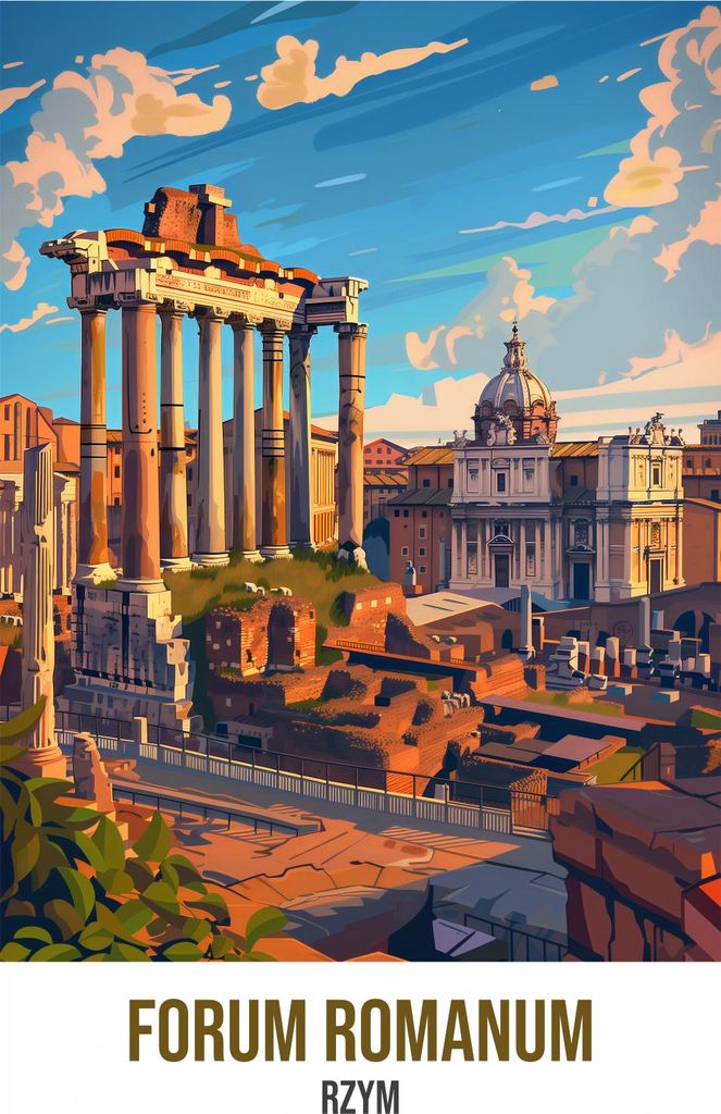Plakat 67,5x95cm Forum Romanum