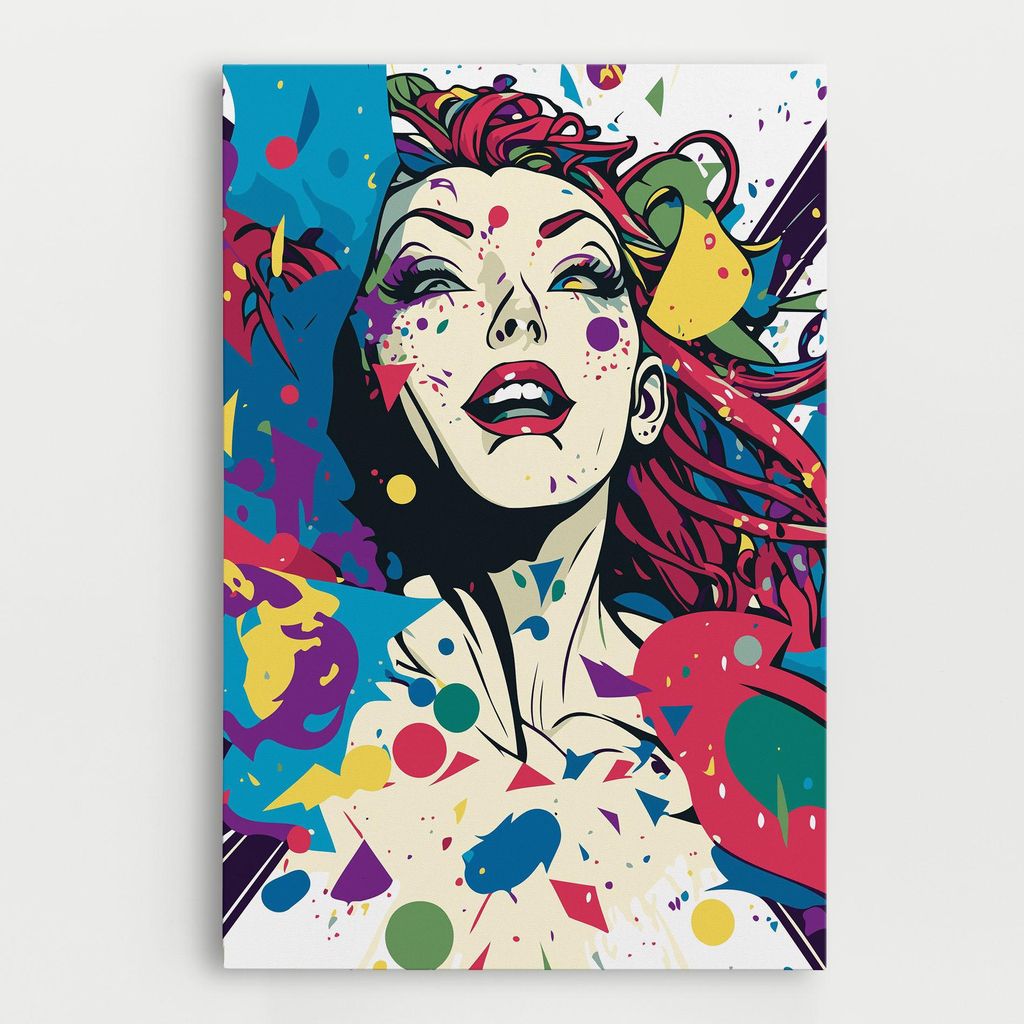 ARTHUB Leinwandbild 30x40 cm, Fictional Woman | Wohnzimmerdekoration, Hängende Bilder, Wanddekoration, Heimdekoration, Frauen, Abstrakte Frauen