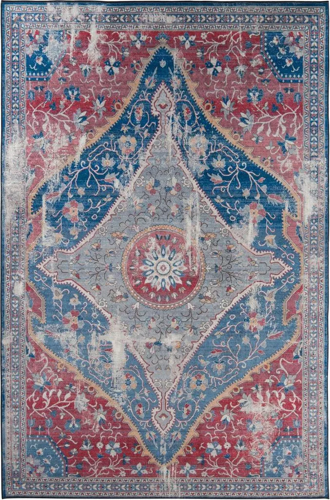 Tapis de salon oriental LYN11 MEDA 2 décor perse Isphahan rectangulaire