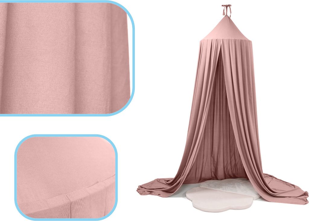 KIK - Hänge-Tipi Zelt mit Vordach hängend rosa Produktbild 2