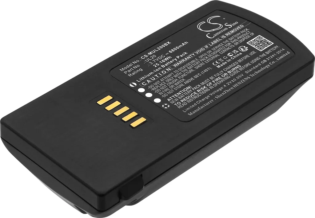 Batterie pour Terminal Logistique M3 Mobile UL20 et UL20F Usage Intensif