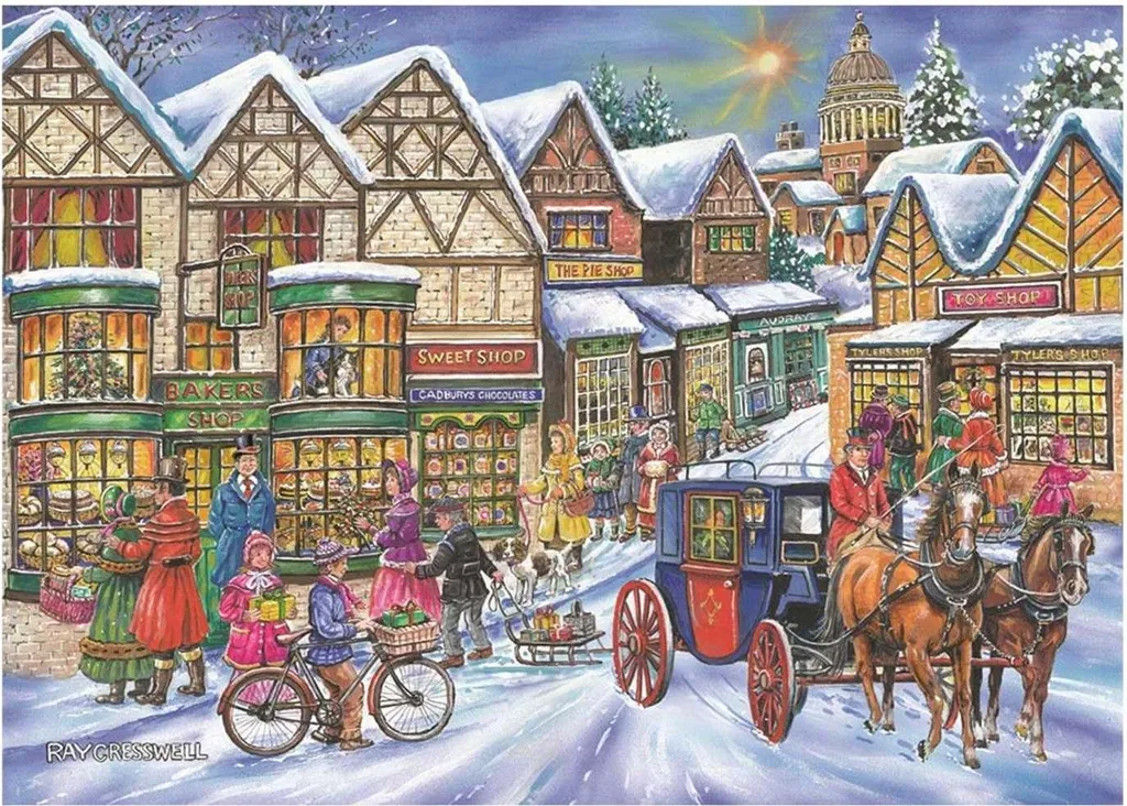 Puzzle anti-reflets Old Time Shopping House of Puzzles 250 pièces XL