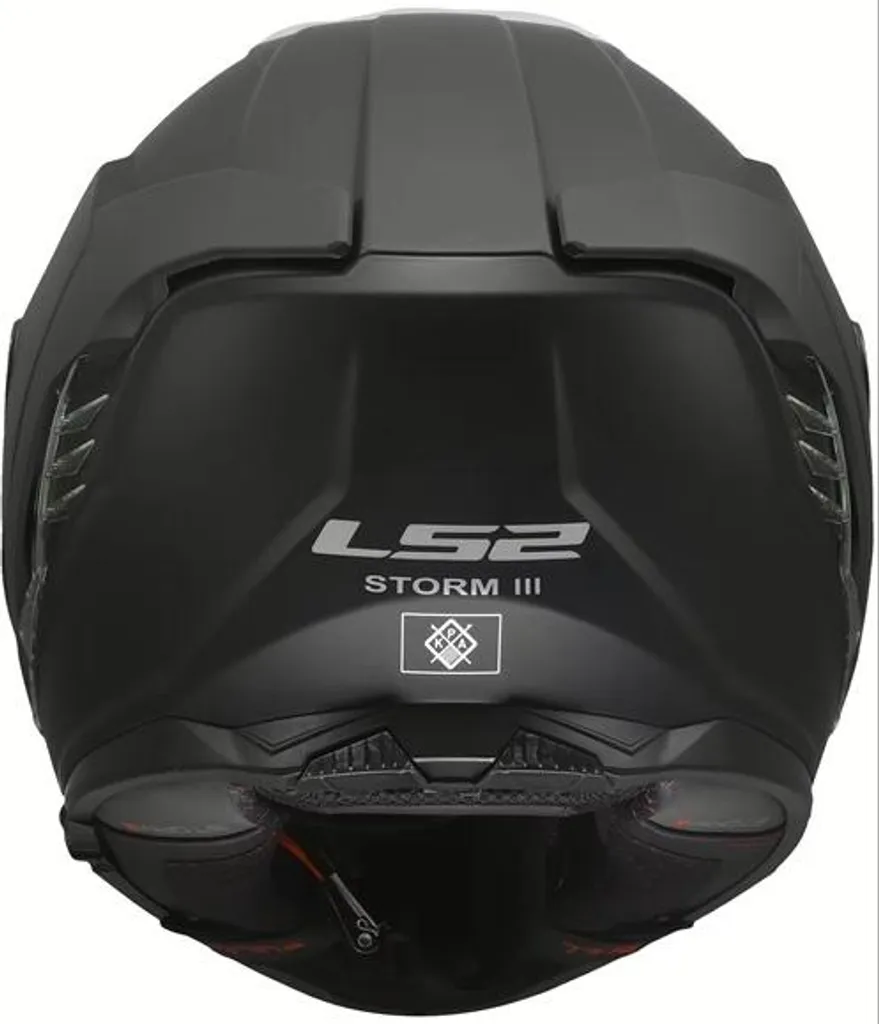 LS2 FF818 Storm III Casque Intégral Noir Mat XXL avec Écran Solaire