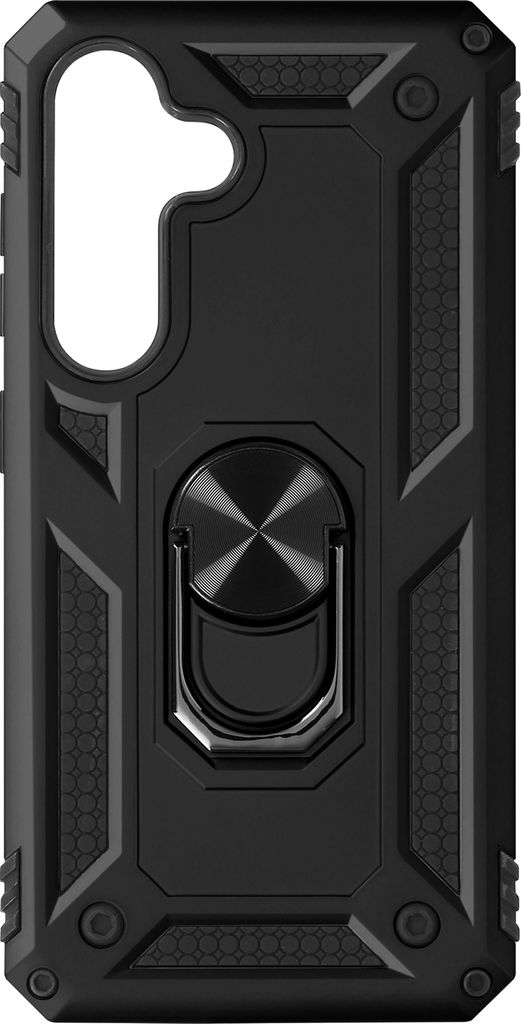 Avizar, Hybrid Schutzhülle für Galaxy S24 Plus / S25 Plus, Ring-Halterung, Schwarz