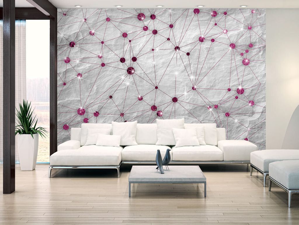 Vlies Fototapete 400x280 cm Tapeten Wandtapete XXL Stein Gold Abstrakt f-C-0033-a-d