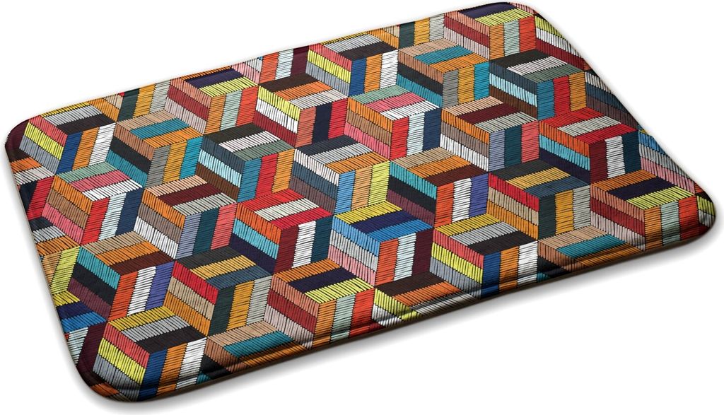 Teppich Teppich Wohnzimmer Schlafzimmer Modern - 90 cm x 60 cm - Geometrisches Muster