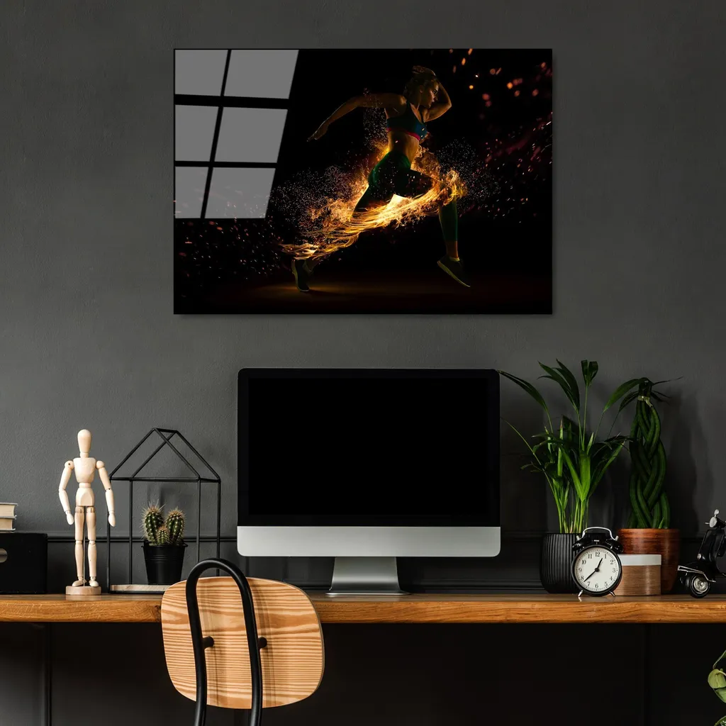 Wallity UV-401 Quadro Vetro 50x70 Multicolore | Stile Urban Modern