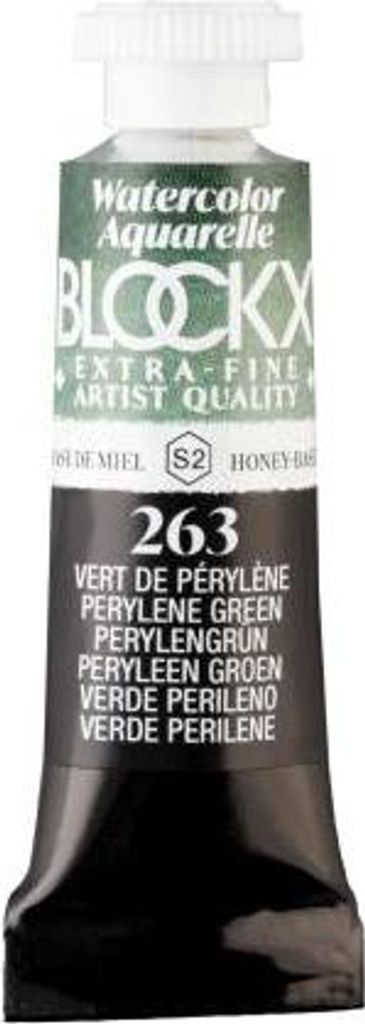 Blockx 3x Extrafeine Aquarellfarbe, Tube 5ml - Bordeaux de pérylène 43263BXC