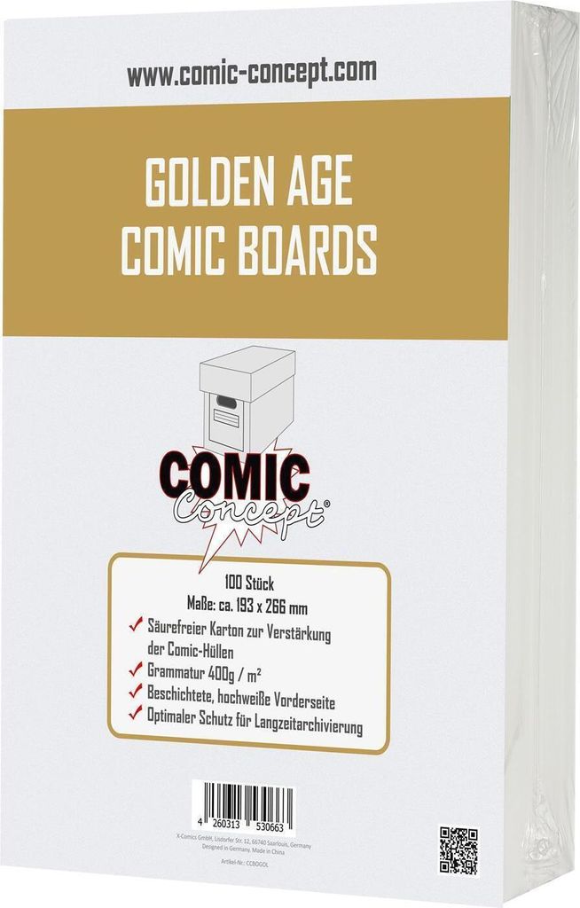 Comic Concept Golden Age Comic Boards (193x266mm) (100 Produktbild 
