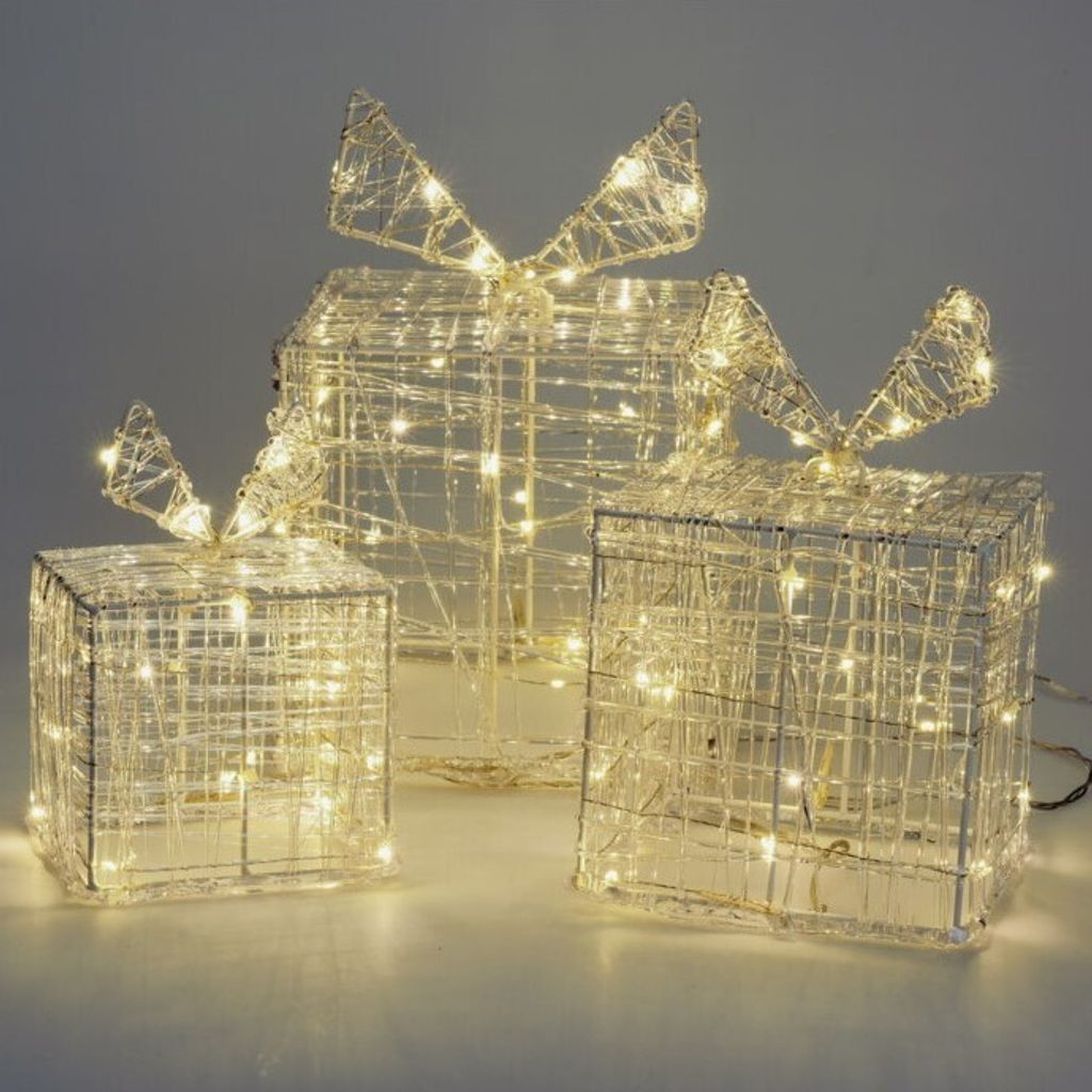 Darčeky" dekorácia 90 micro LED sada 3 Obrázok produktu 17