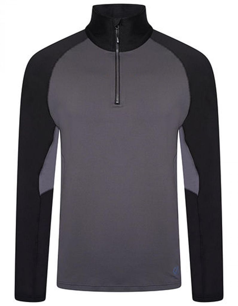 Fuser 1/4 Zip Core Stretch Sweat - Farbe: Ebony Grey/Black - Größe: XS