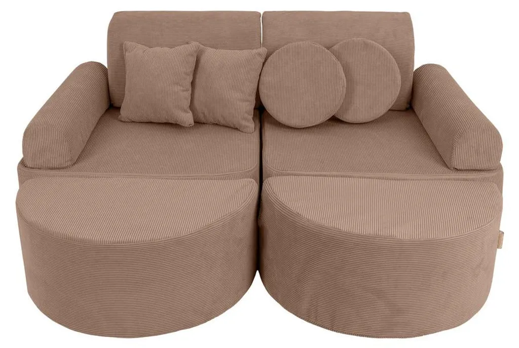 Canapé modulable enfant 12 pièces en mousse OEKO-TEX velours 120 cm